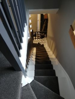 staircase 1 - carpet: Fair Field - color: slate