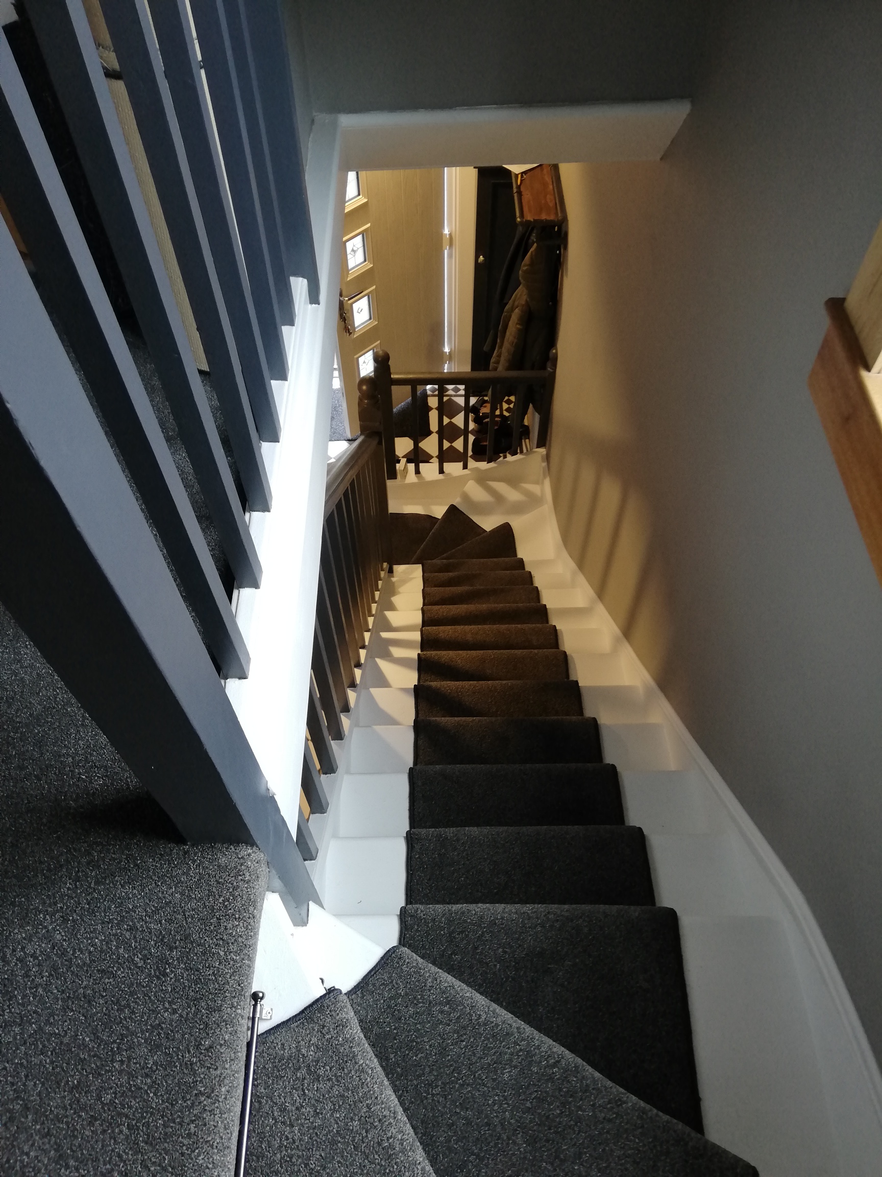 staircase 1 - carpet: Fair Field - color: slate