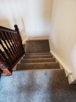 staircase 3 - carpet: Heather Twist - color: brown